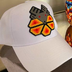 White cap huichol style